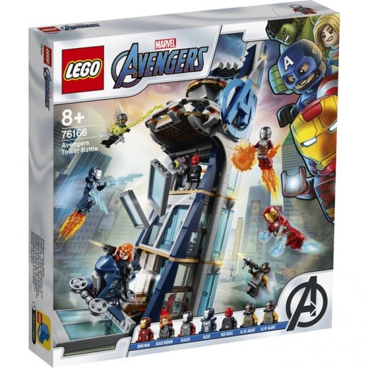 LEGO Marvel Avengers Tower Battle Set with Iron Man, Black Widow & Red Skull
