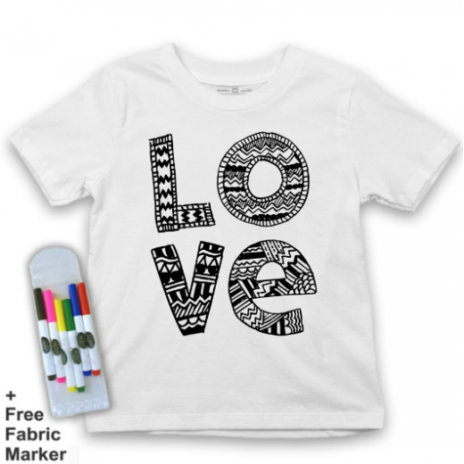 تي شيرت للأطفال, بتصميم كلمة حب, 12 سنوات من ملبس