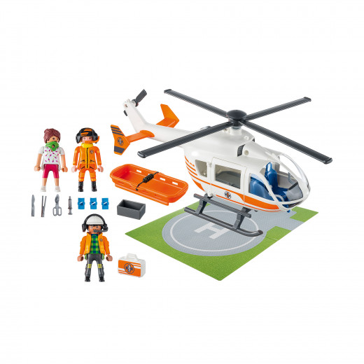 Playmobil Rescue Helicopter 38 Pcs For Children