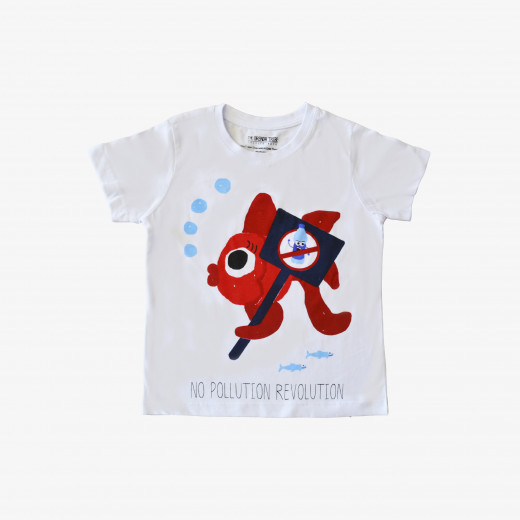 The Orenda Tribe The Fish Kids Coloring T-shirt, 2 years