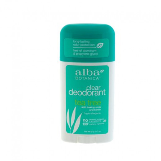 Alba Botanica Tea Tree Clear Deodorant, 2 oz.