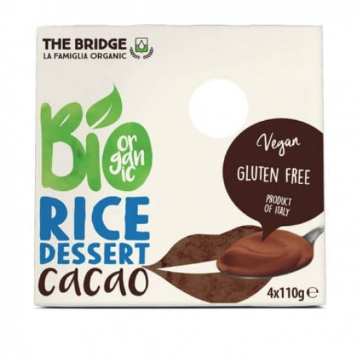 Bridge Organic Gluten Free Rice Dessert With Cocoa 4*110 g