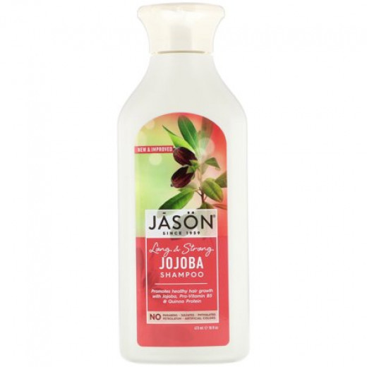 Jason Natural & Pure Long & Strong Jojoba Shampoo - 16 fl oz, Set of 2