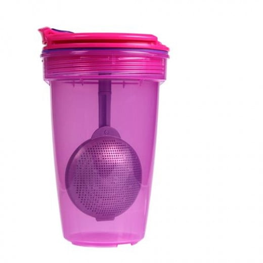 Sistema Twist Sip Tea To Go Travel Mug With Filter, Purple