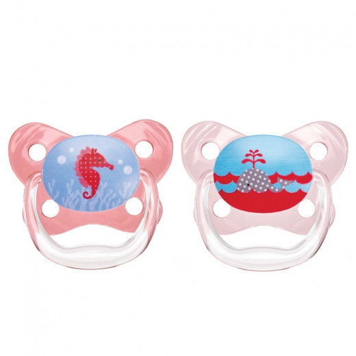 Dr. Brown's PreVent Butterfly Sheild Pacifier, Stage 1, 0-6 months, Pink