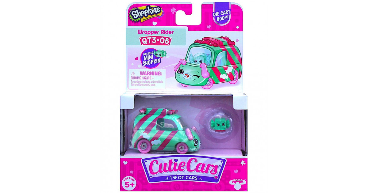 Shopkins Cutie Cars - Wrapper Rider Diecast QT3-08