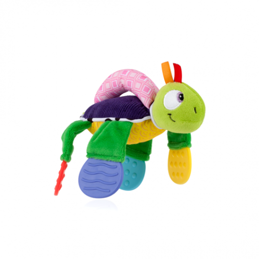 Nuby Floppers Teether Toy, turtle
