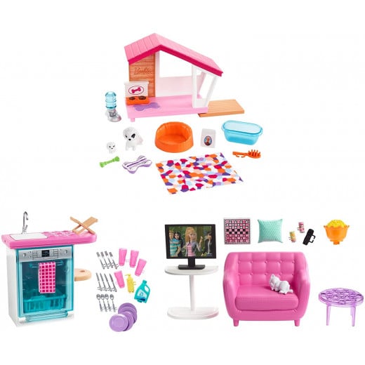 Barbie Estate Indoor Furniture Set with  Accessories - Assortment - 1 Pack - Random Selection