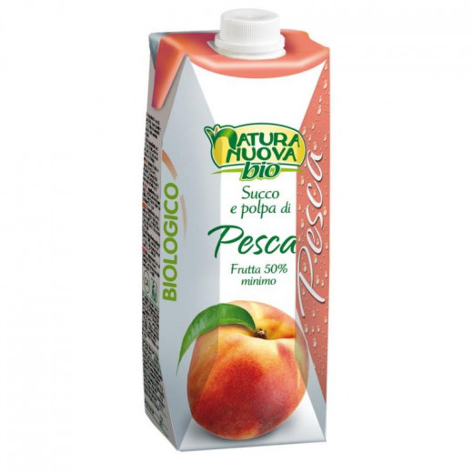 Natura Nouva Organic Peach Nectar Juice (750ml)