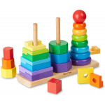 Melissa & Doug Geometric Stacker Toddler Toy