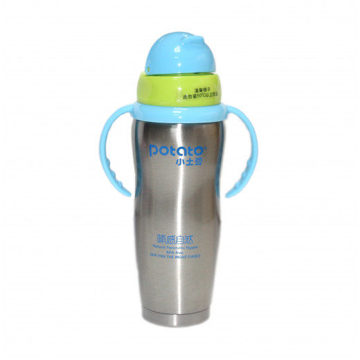 Potato Thermo bottle with a straw with Handle - +6m