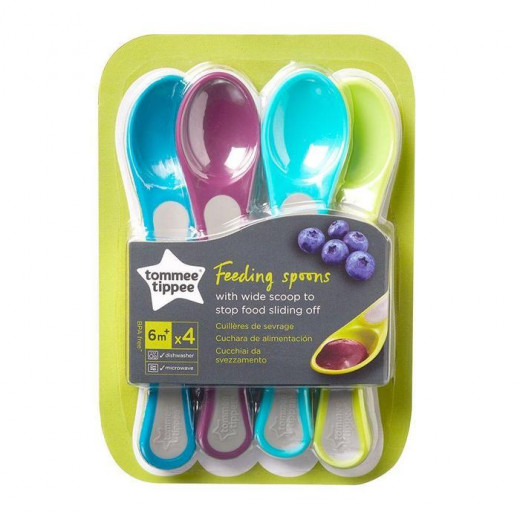 Tommee Tippee Feeding Spoons, 5 Count, Multi Colors