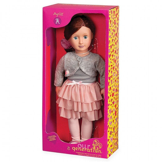 Our Generation by Battat- Ayla 18" Regular Non-Posable Fashion Doll- for Ages 3 & Up