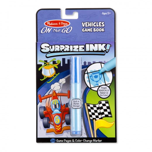 Melissa & Dough Surprize Ink! Vehicles - ON the GO Travel Activity Book