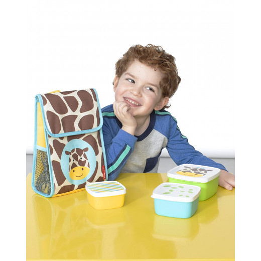 Skip Hop Toddler Food Storage Snack Box Set, Giraffe