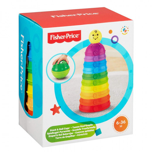 Fisher-Price Toy Stack and Roll Cups