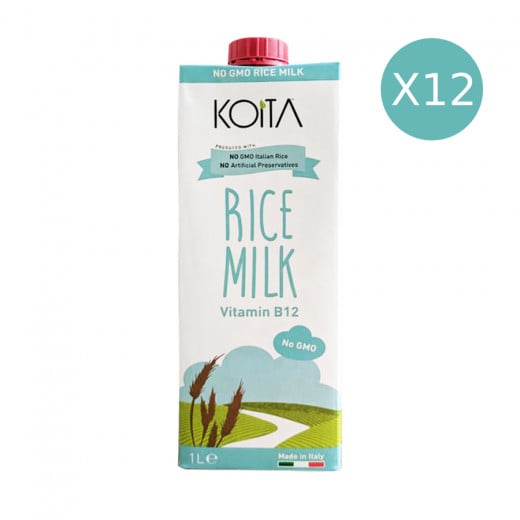 Koita Rice Milk No GMO 1 L, X12 Pack