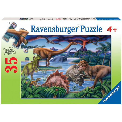 Ravensburger Dinosaur Playground - 35pc Jigsaw Puzzle For Kids