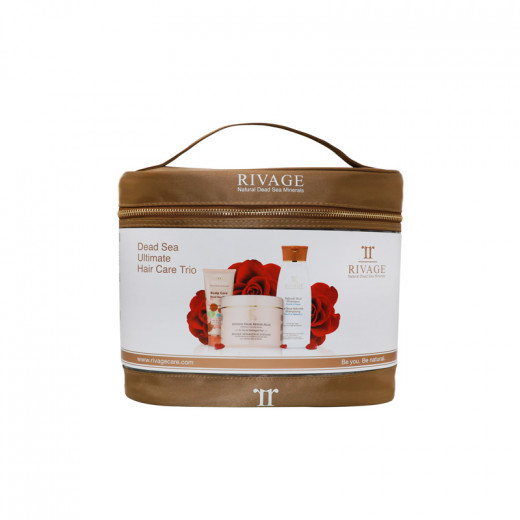 Rivage Dead Sea Ultimate Hair Care Trio Gift Set Box