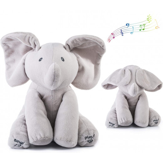 دمية بتصميم شكل الفيل ذات أصوات جميلة للغناء