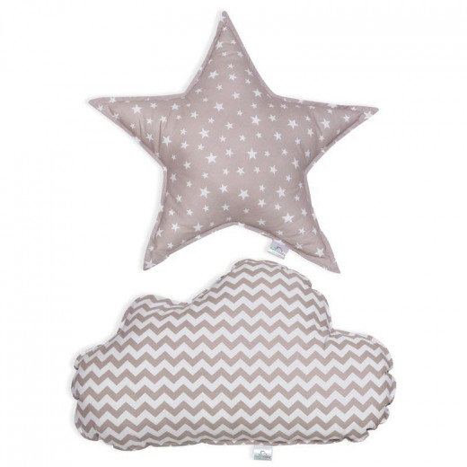 Funna Baby Pillow Set Decorative Taupe