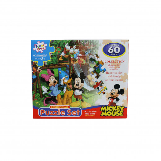 Funny Game Micky Mouse Educational Puzzle Set 60 pieces