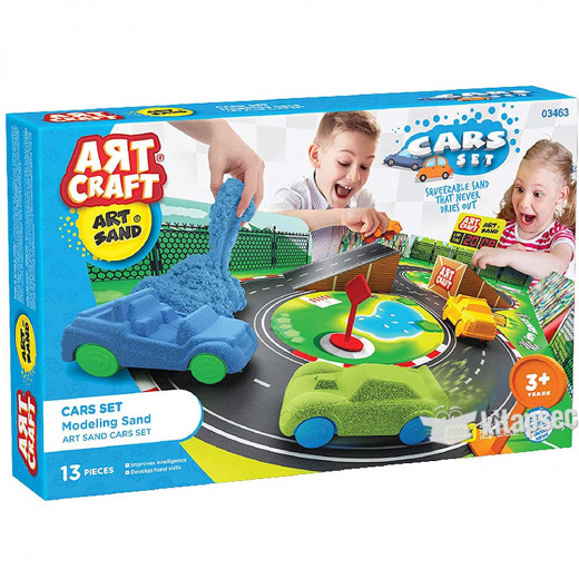 مجموعة رمل اللعب لنمذجة السيارات من آرت كرافت