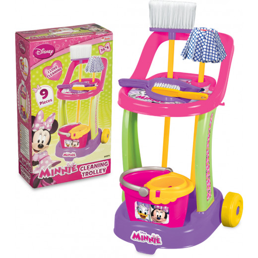 Dede Minnie Mouse Cleaning Trolley Dustpan & Brush Bucket