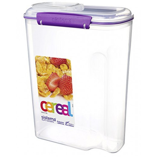 Sistema Klip It Accents Cereal Container 4.2 L - Assorted Colours, One Container