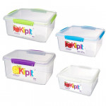 Sistema Rectangular Food Container, 5 Liter, Assorted Colors, One Container