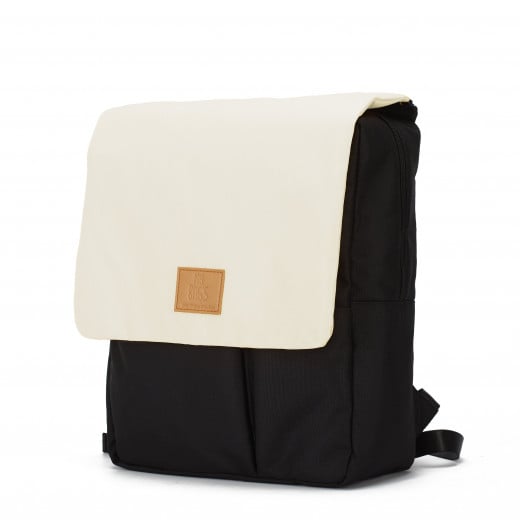 حقيبة الظهر العصرية للحفاضات والأمهات, المحافظة للبيئة من ماي باجز, اللون الأسود والبيج