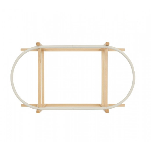Cambrass Wooden Carrycot Stand - Beige