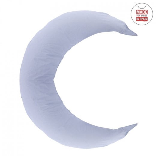 Cambrass - Nursing Pillow Moon 80x185x16 cm Sky Blue/rain