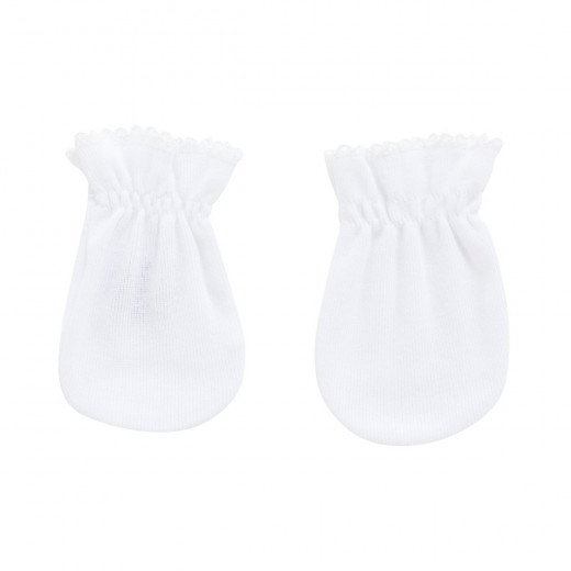 Cambrass - Pair Of Mittens Liso White