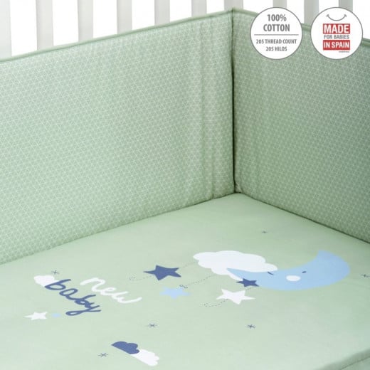 Cambrass - Set 2 Pcs.bedspread W/s Cot 70 Be Moon Green 70x140x3 cm