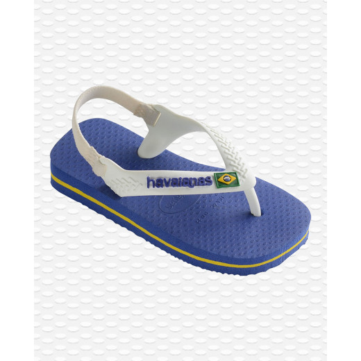 Havaianas Baby Brasil Logo II Marine Blue Size 19