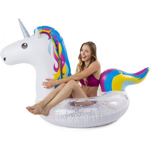 BigMouth Giant Sparkling Unicorn Pool Float