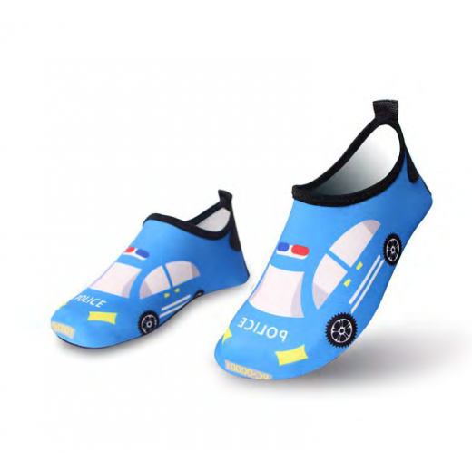 أحذية مائية، تصميم سيارة زرقاء، قياس 24-25