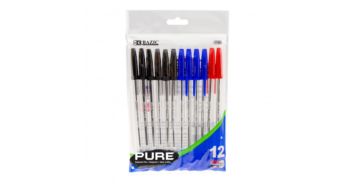 BAZIC Fiero Black Fiber Tip Fineliner Pen (4/Pack) Bazic Products