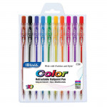 Bazic Retractable Pen 10 Colors