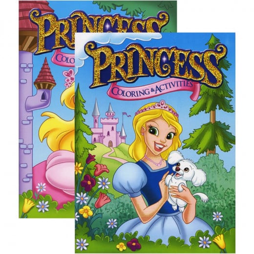 Bazic Princess Foil & Embossed Coloring & Activity Book