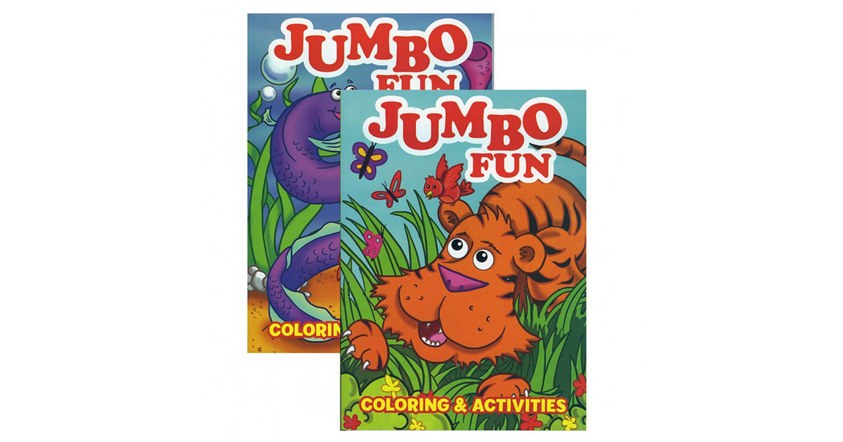 JUMBO Fun Coloring & Activity Book Bazic Products