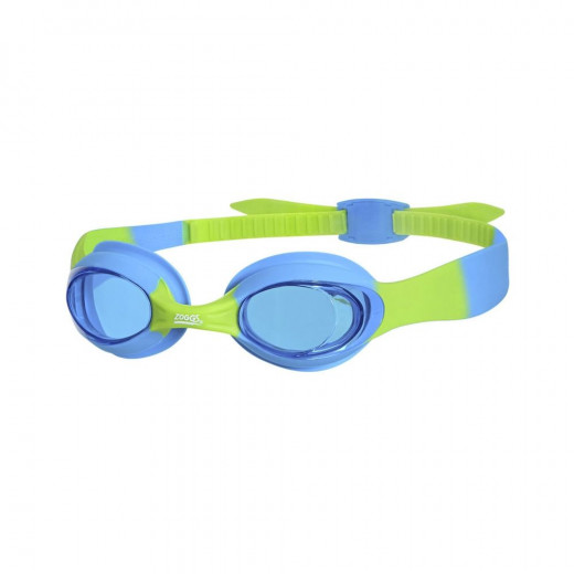 Zoggs Little Twist Junior Swimming Goggles - Blue/Green/Tint