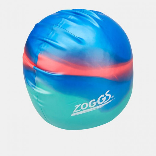 Zoggs Silicone Cap Junior - Blue & Red