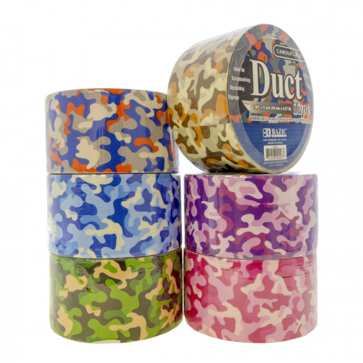 Bazic 1.88" X 5 Yards Camouflage Series Duct Tape 1pk Assorted