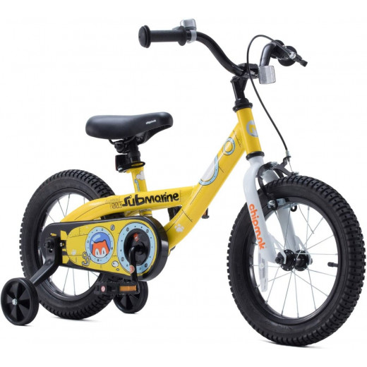 دراجة تشيبمنك إكسبلورر من رويال بيبي, 18",أصفر