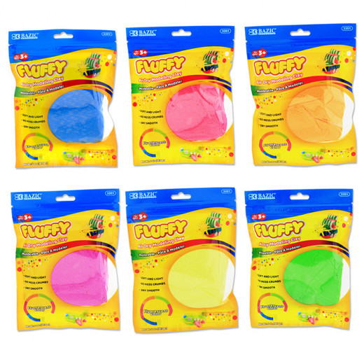 Bazic Fluorescent Colors Air Dry Modeling Clay , Assorted Colors