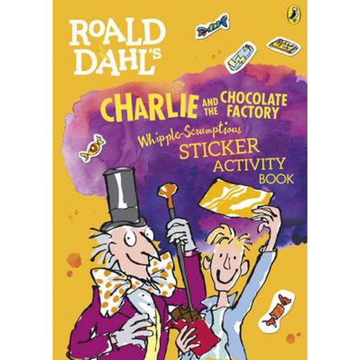 كتاب تشارلي الخاص بـ رولد دال وكتاب أنشطة ملصقات ويبل-شهي  من مصنع الشوكولاتة بينغوين