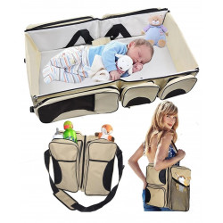 Colorland Baby Diaper Bag Travel Bag And Cot 3 in 1