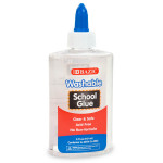 Bazic Washable Clear School Glue ,147 Ml, 1 Piece